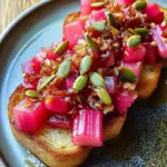 Bostocks à la rhubarbe