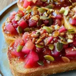 Bostocks à la rhubarbe