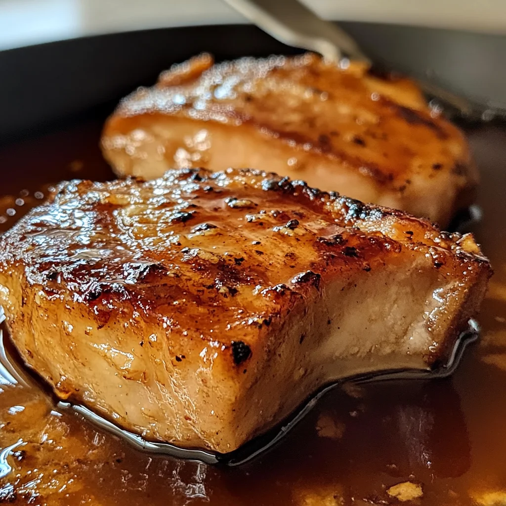 Côtelettes porc au sucre brun