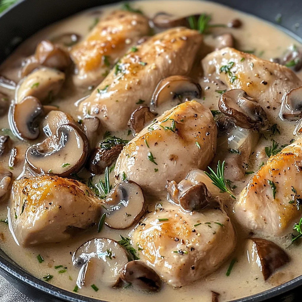 Fricassée de poulet délicieuse