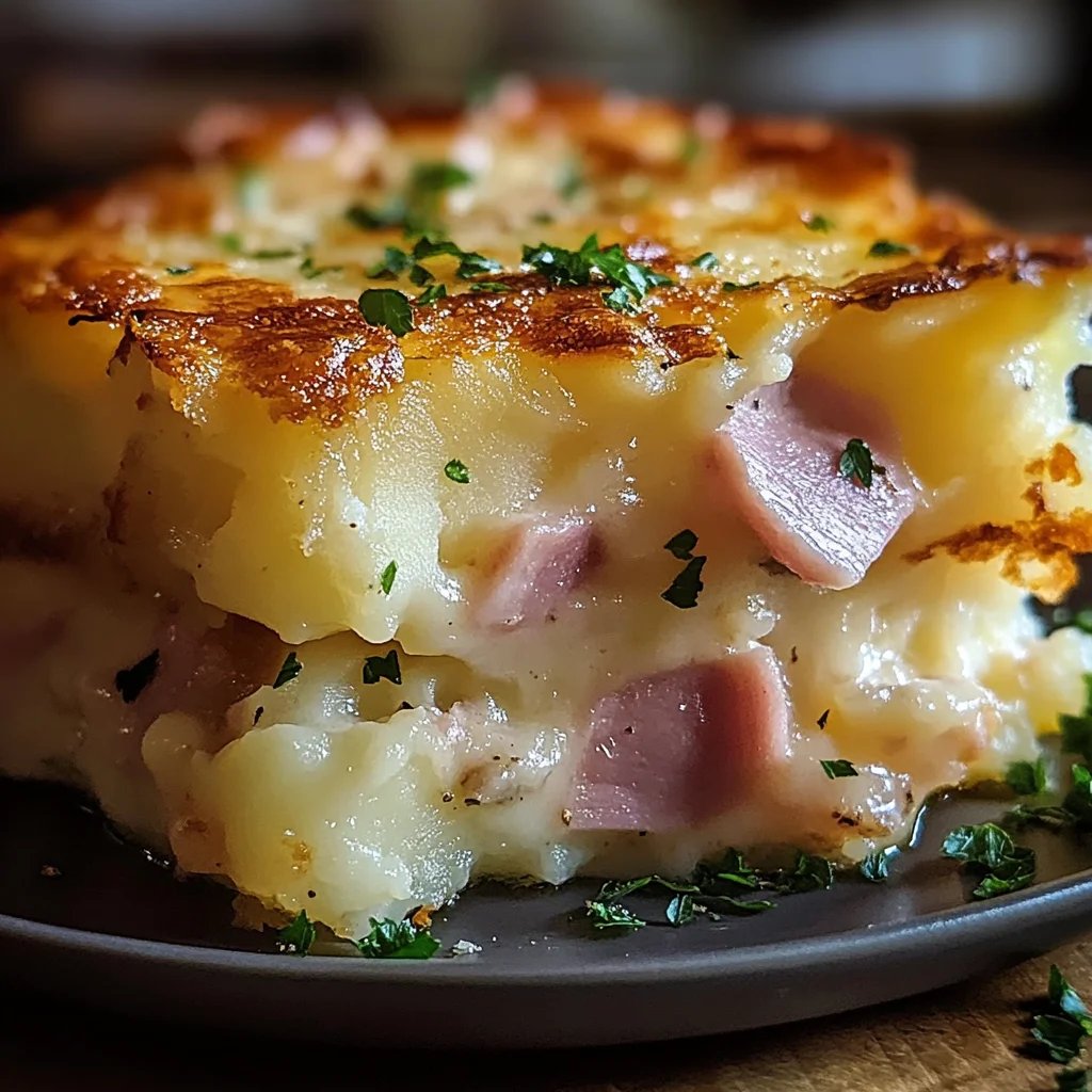 Gâteau pommes de terre farci