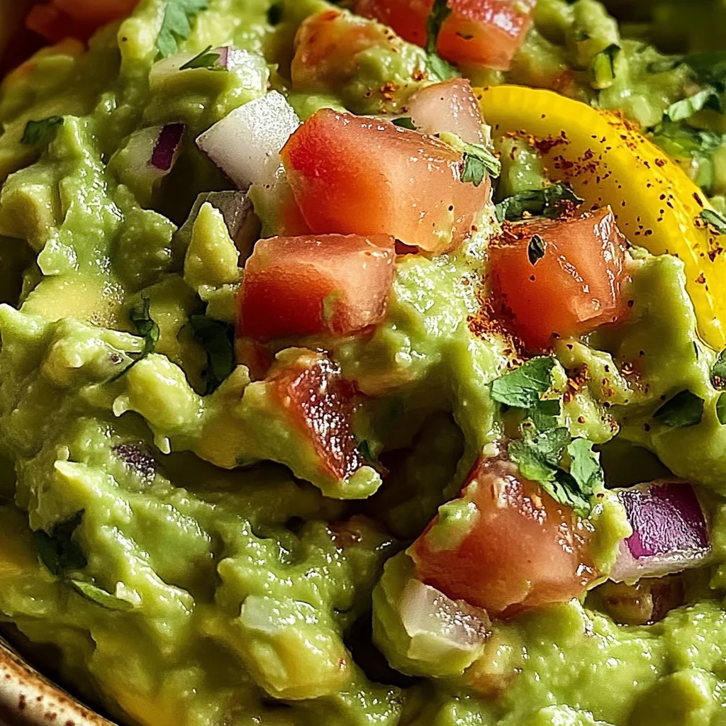 Guacamole avocat citron simple