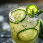 Mocktails tonic au concombre