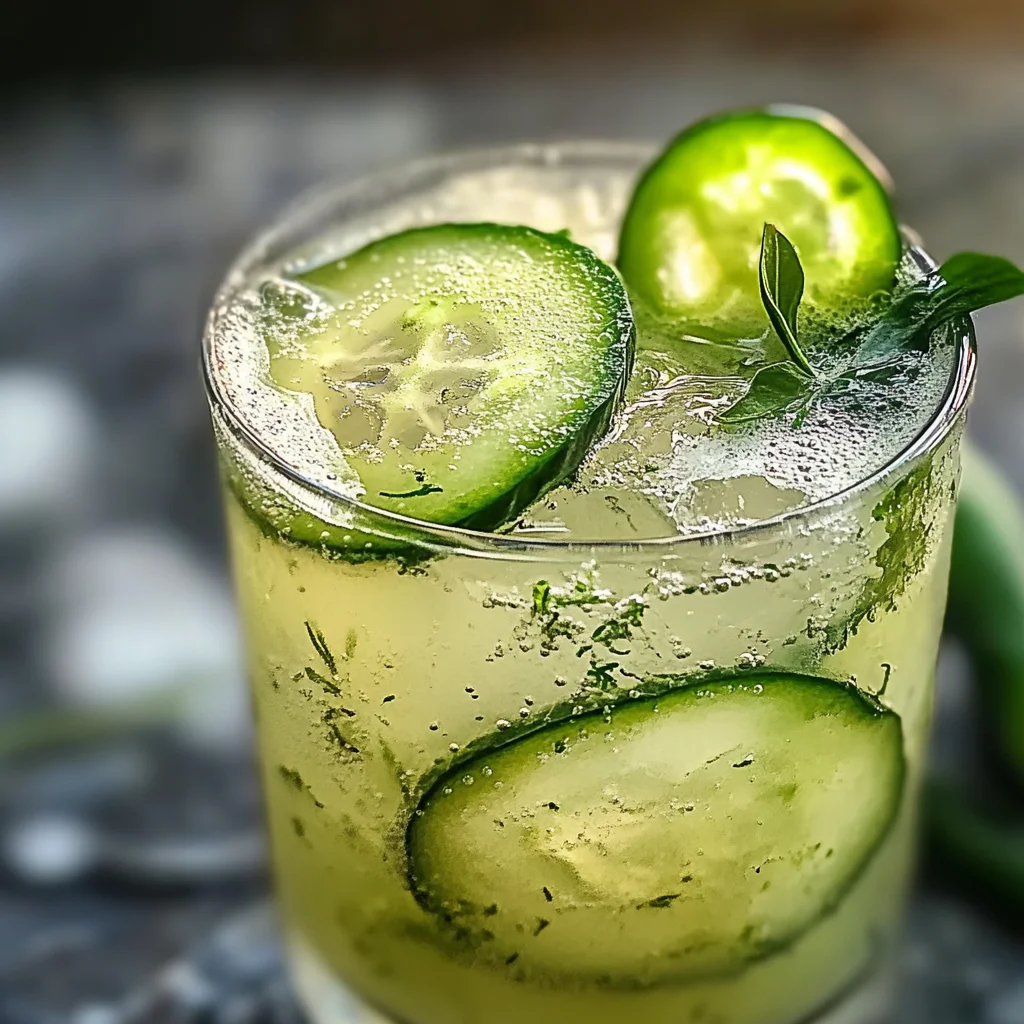 Mocktails tonic au concombre