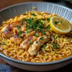 Nouilles tristesse version poulet