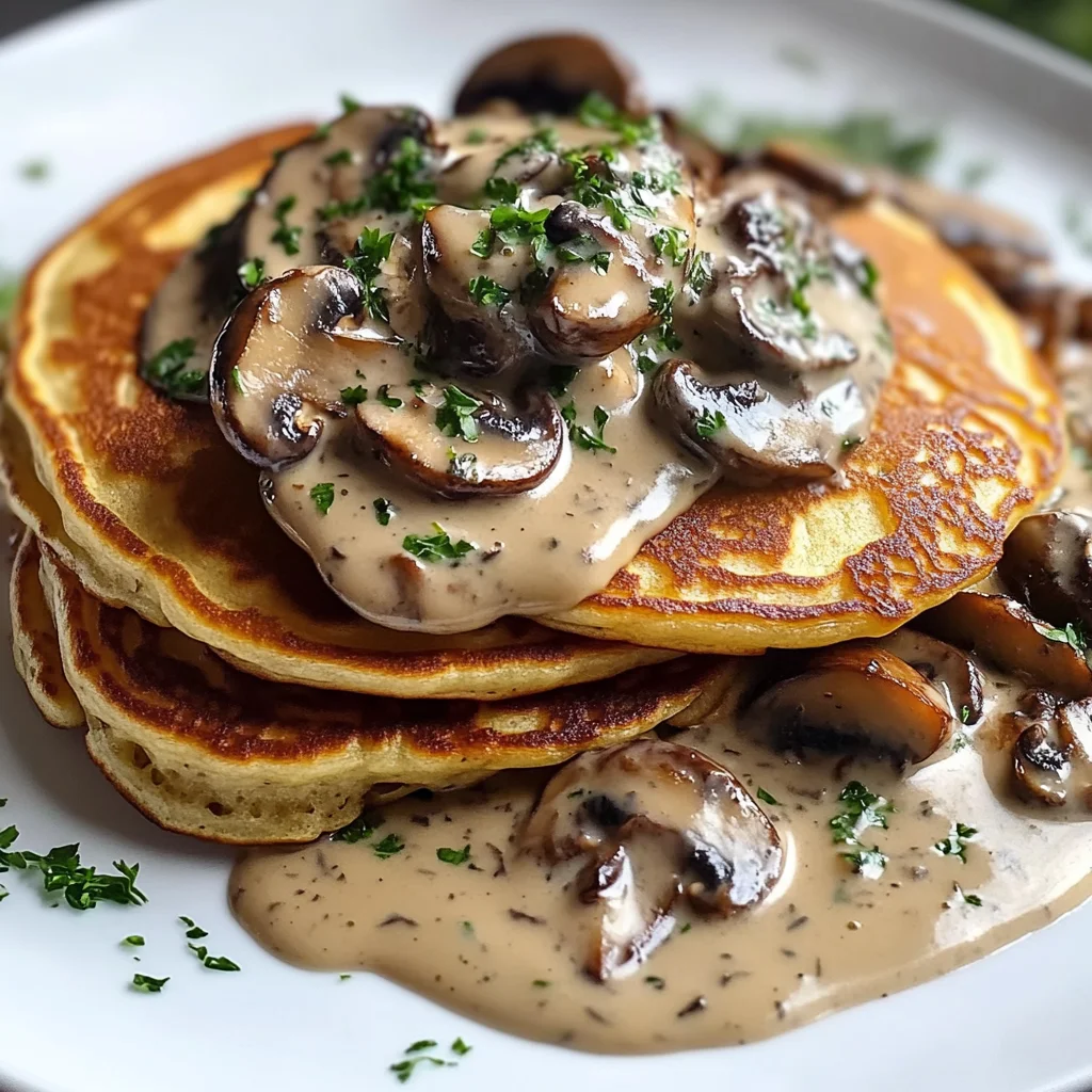 Pancakes crème champignons