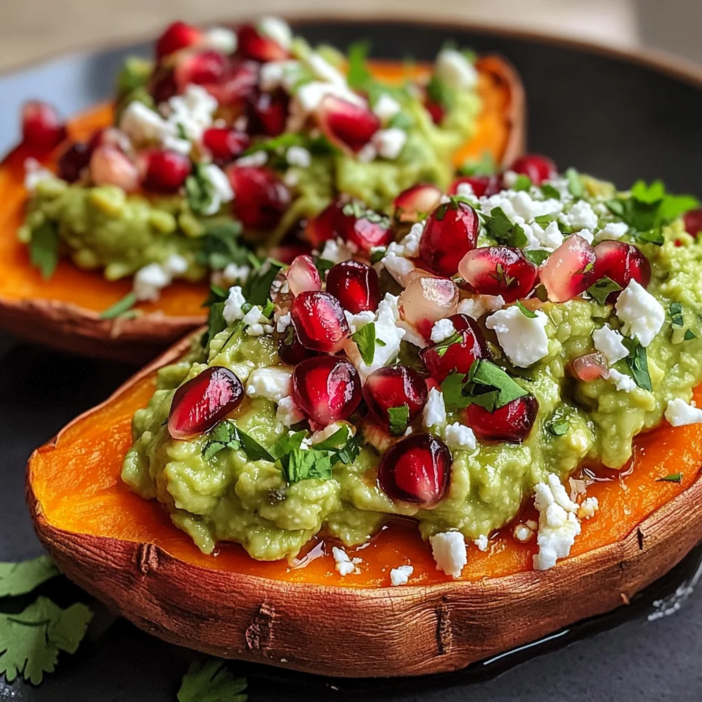 Patates douces guacamole savoureux