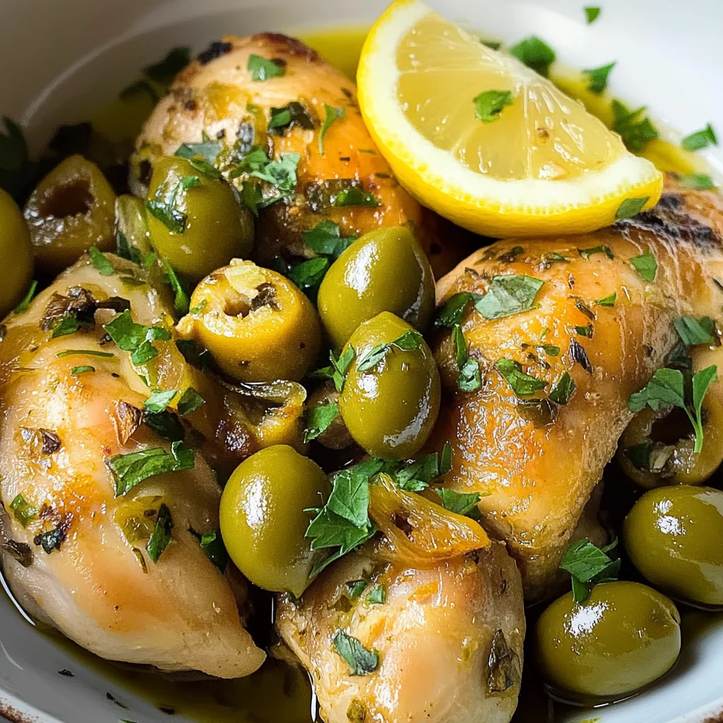 Poulet citron olives Etchebest