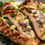 Poulet farci à la roquette
