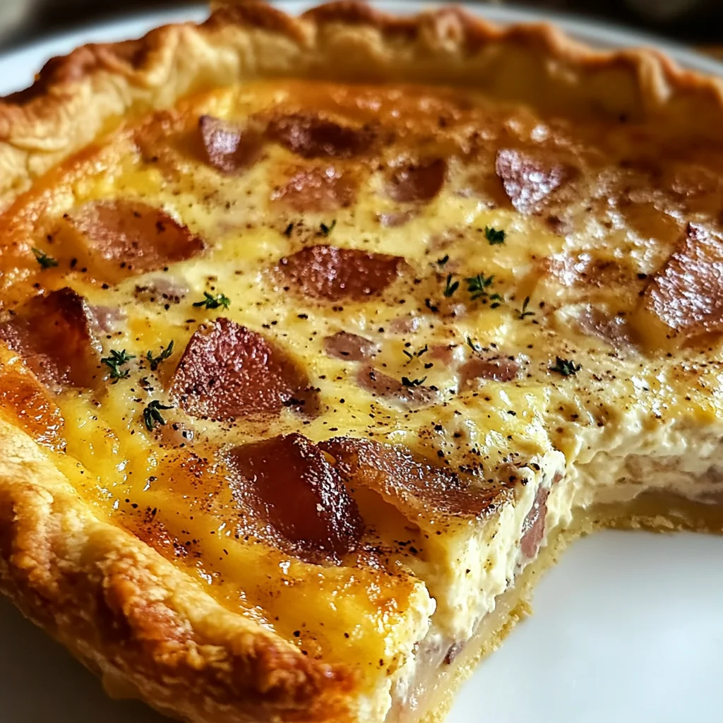 Quiche aux knackis facile
