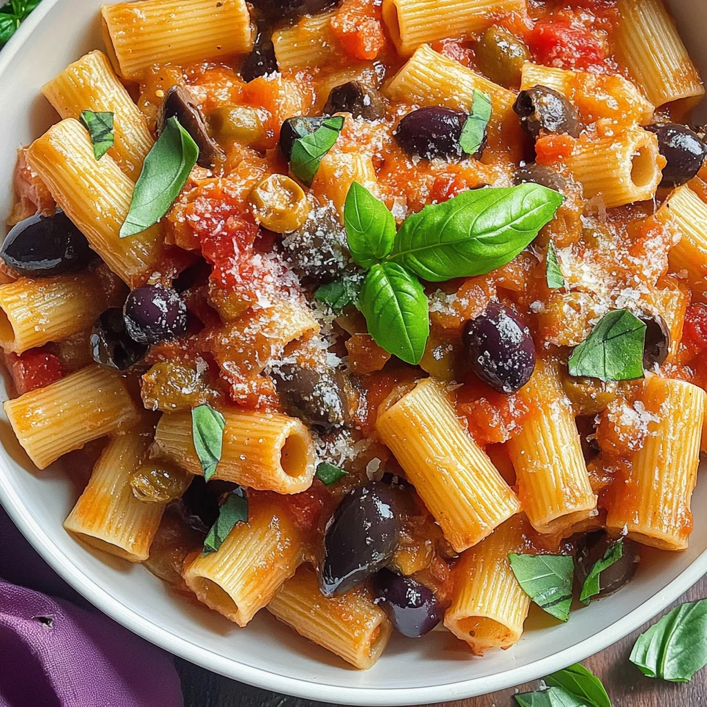 Rigatonis à la caponata