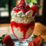 Riz au lait crémeux fraise