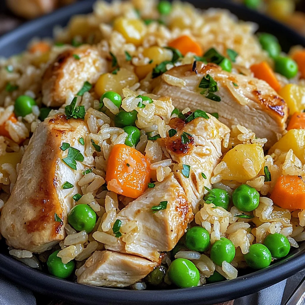 Riz pilaf au poulet