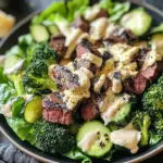Salade brocoli et boeuf grillé