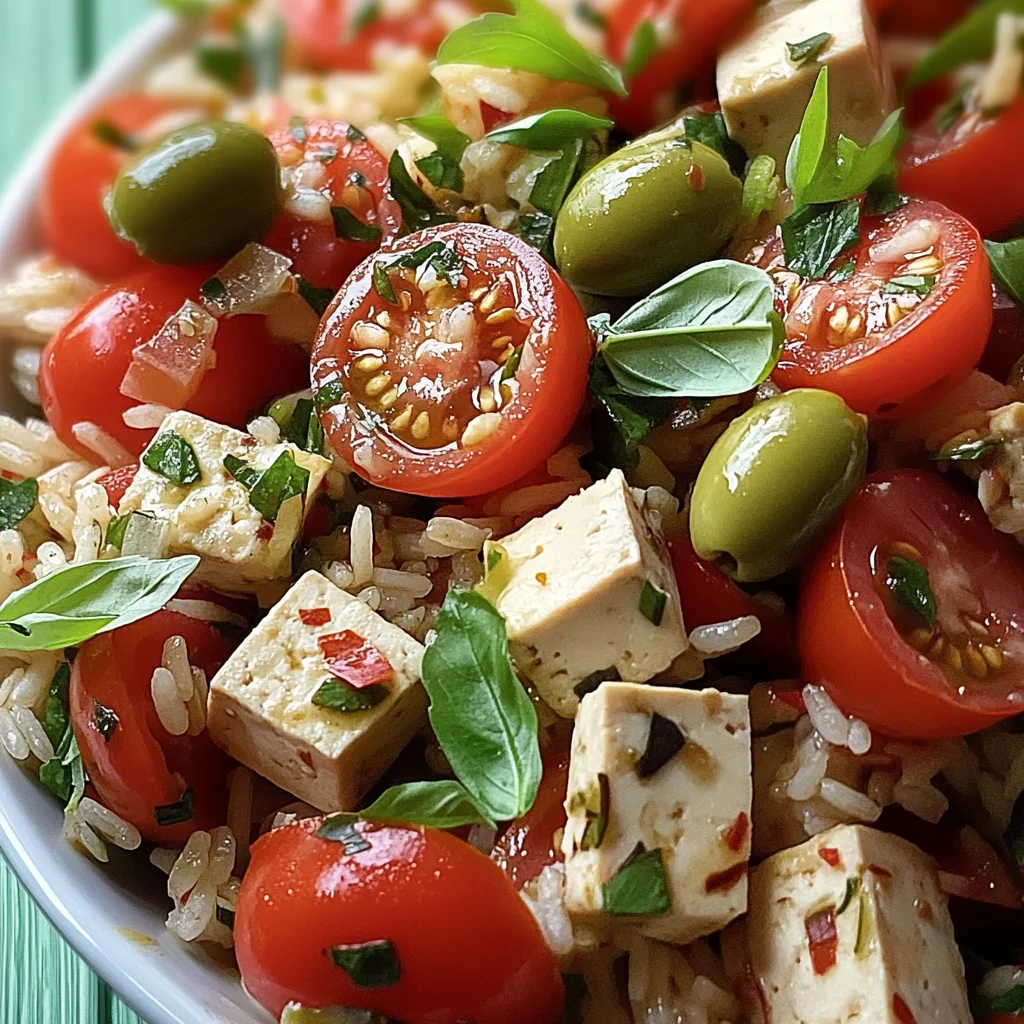 Salade de riz au tofu