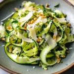 Salade de tagliatelles courgette