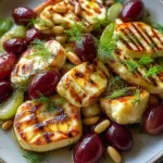 Salade tiède fenouil halloumi