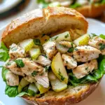 Sandwichs au poulet et poire