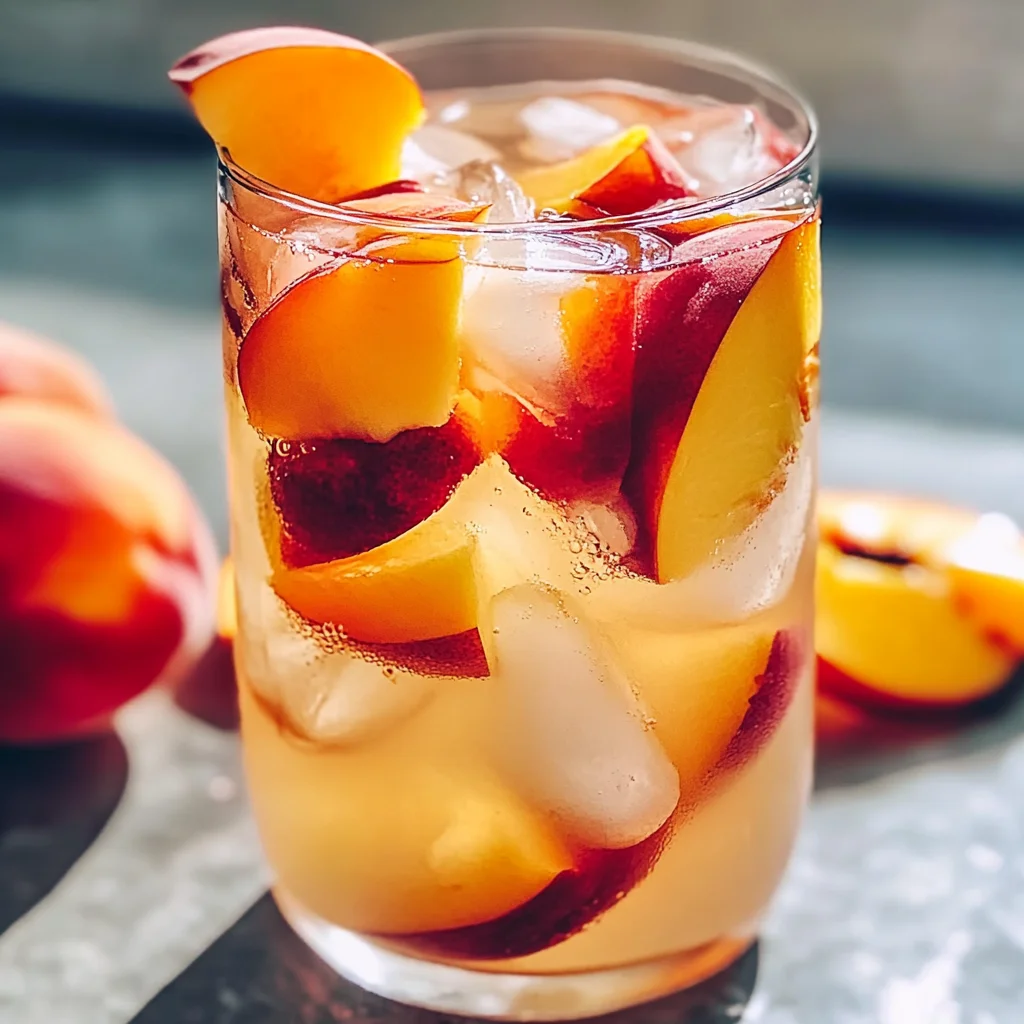 Sangria blanche aux pêches