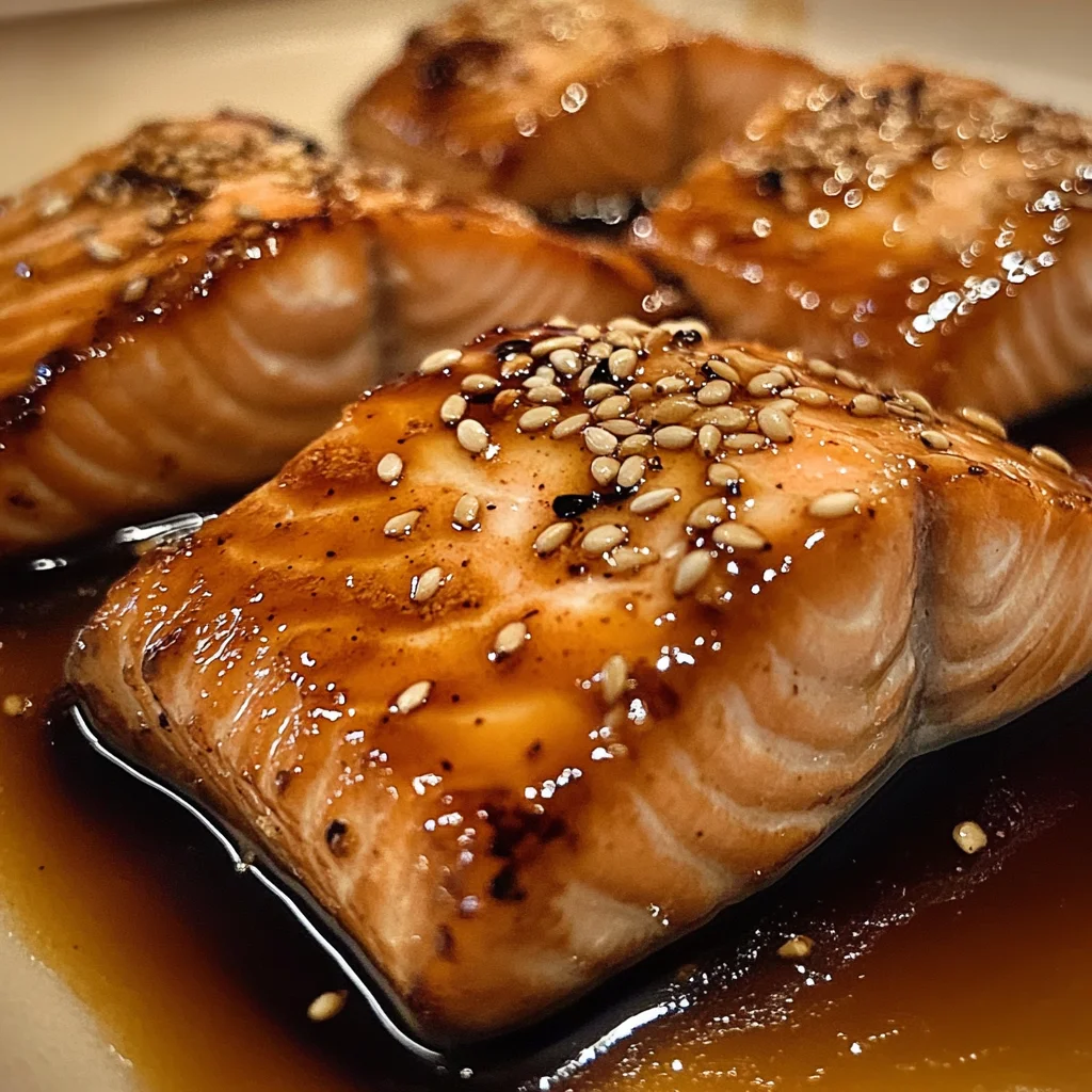Saumon mariné en sauce