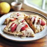 Scones végétaliens aux fraises