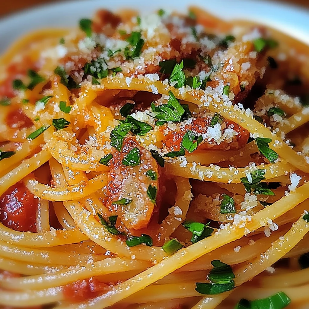 Spaghetti, knackis et parmesan