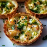 Tartelettes aux poireaux et crabe