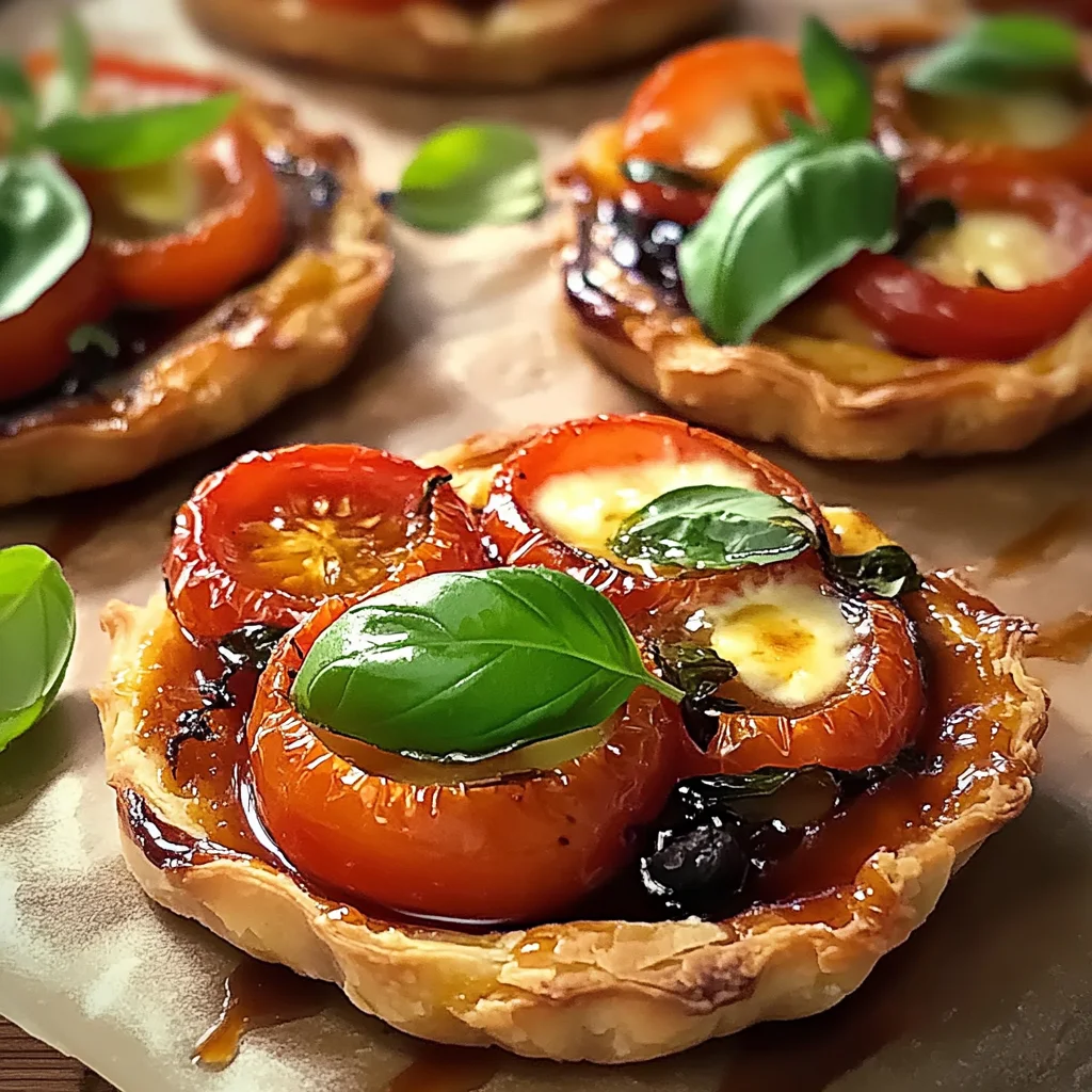 Tartelettes tatin tomates basilic