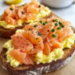 Tartine saumon et oeufs