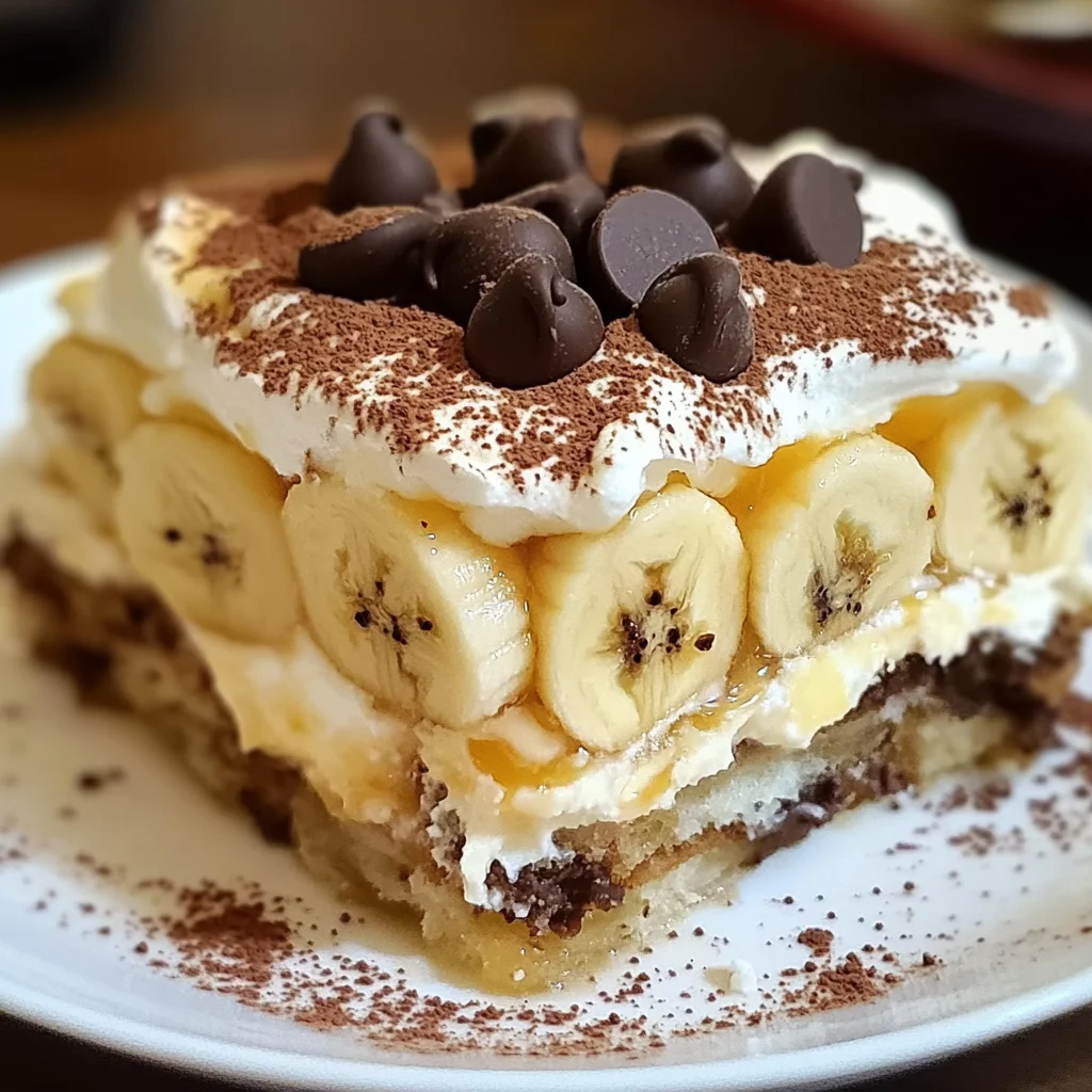 Tiramisu aux bananes facile