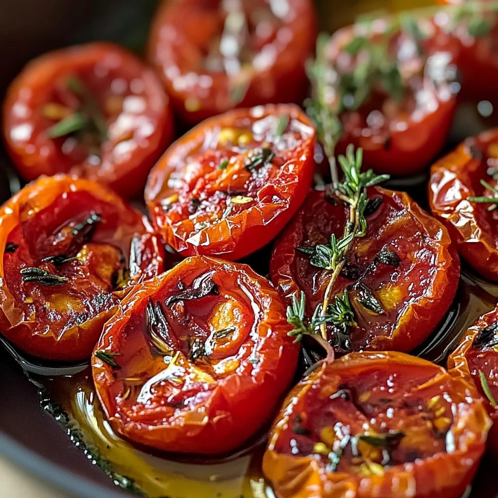 Tomates confites maison