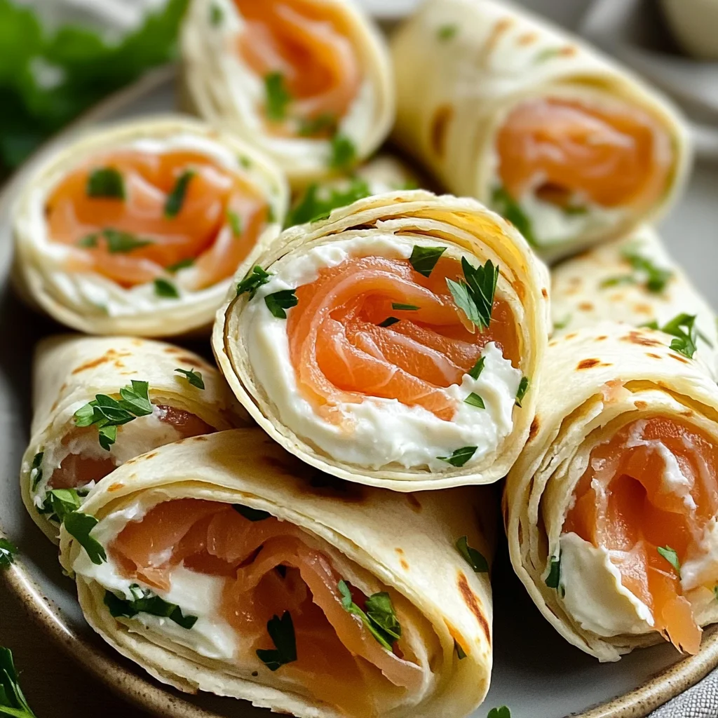 Tortillas saumon fromage frais