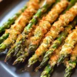Asperges panées au parmesan