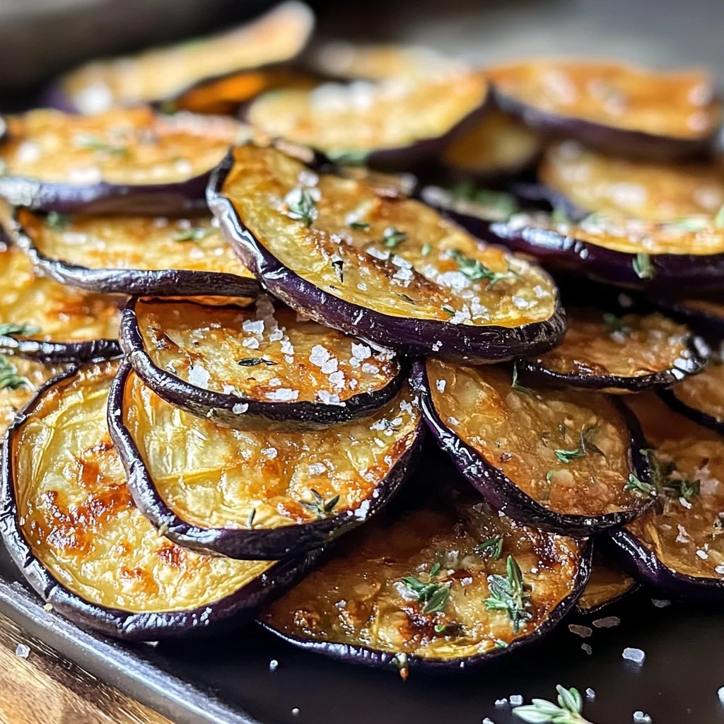 Chips d'aubergines croustillantes