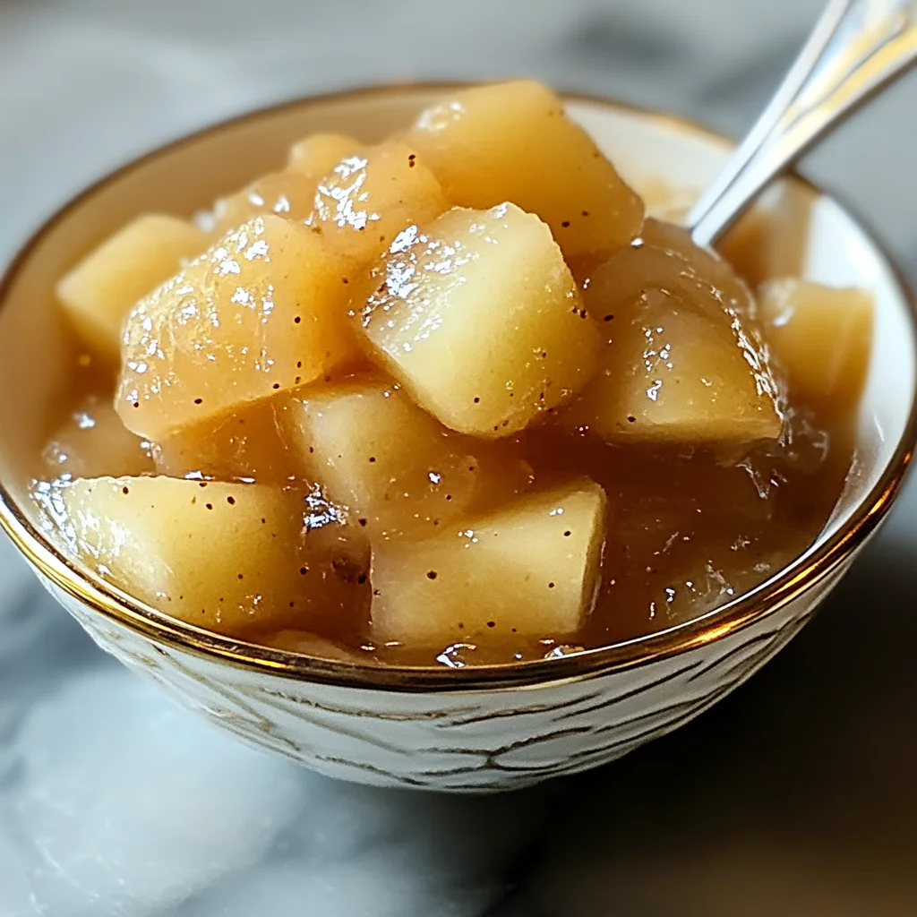 Compote pommes poires maison