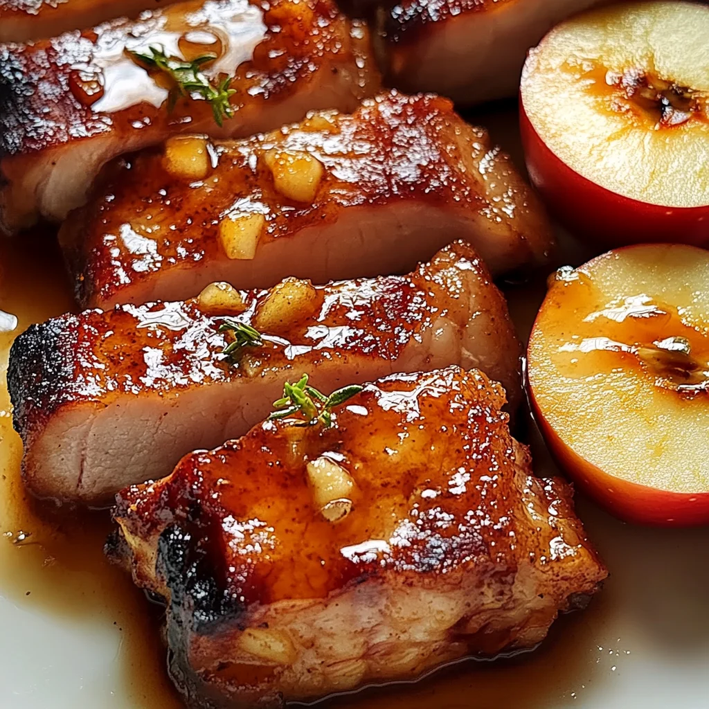 Côtes porc avec pommes