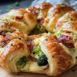 Couronne feuilletée au fromage