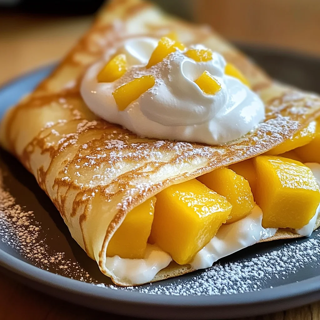 Crêpes mangue gourmandes et légères