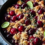 Crumble cerises citron vert