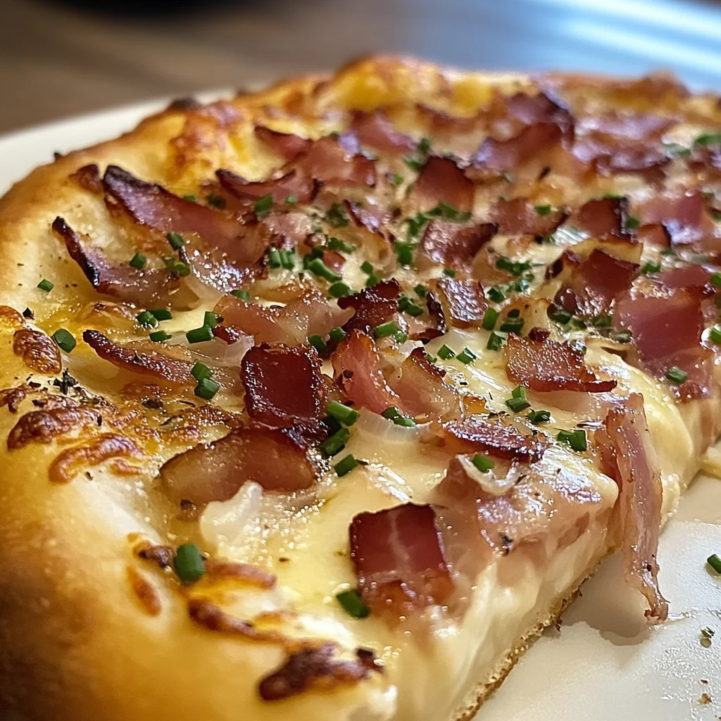 Flammekueche aux lardons facile