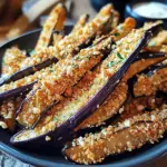 Frites d'aubergines croustillantes