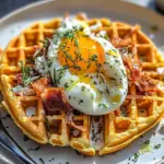 Gaufres carottes chèvre pancetta
