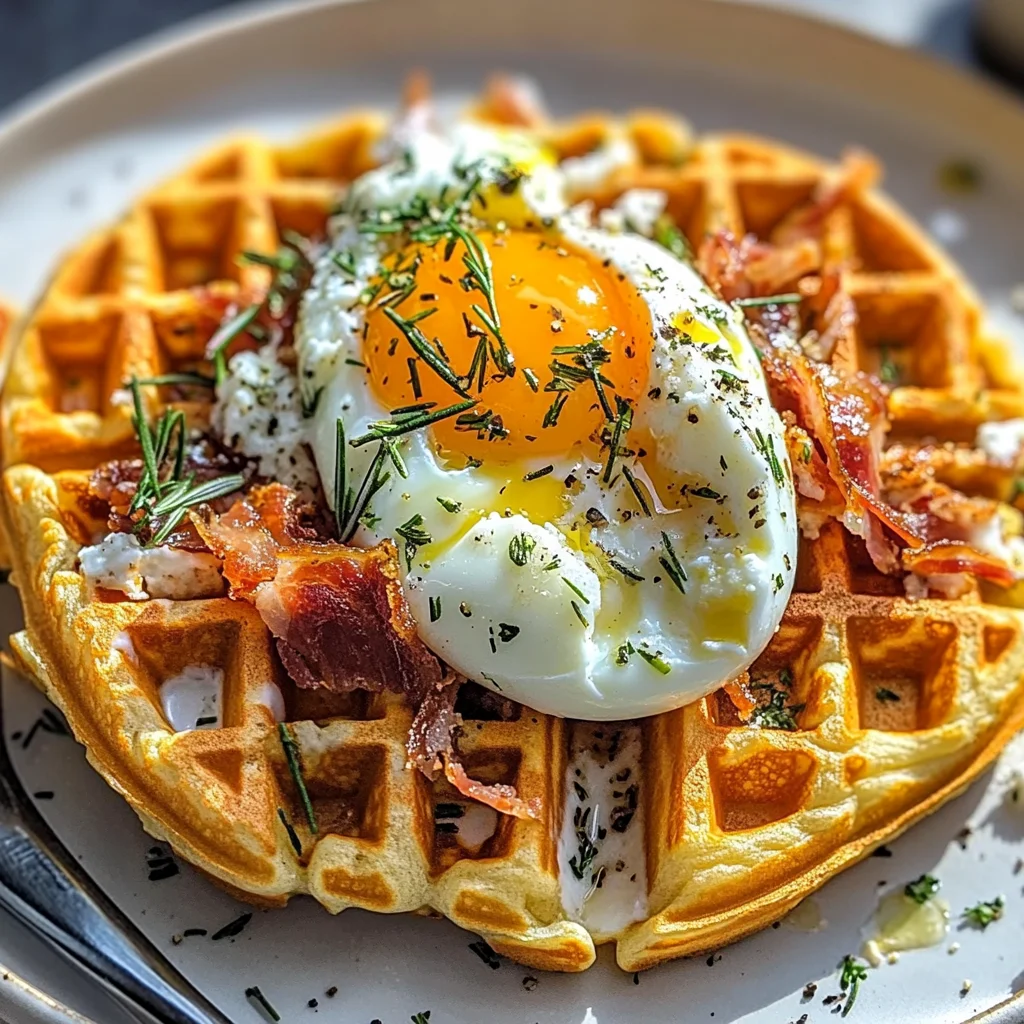 Gaufres carottes chèvre pancetta