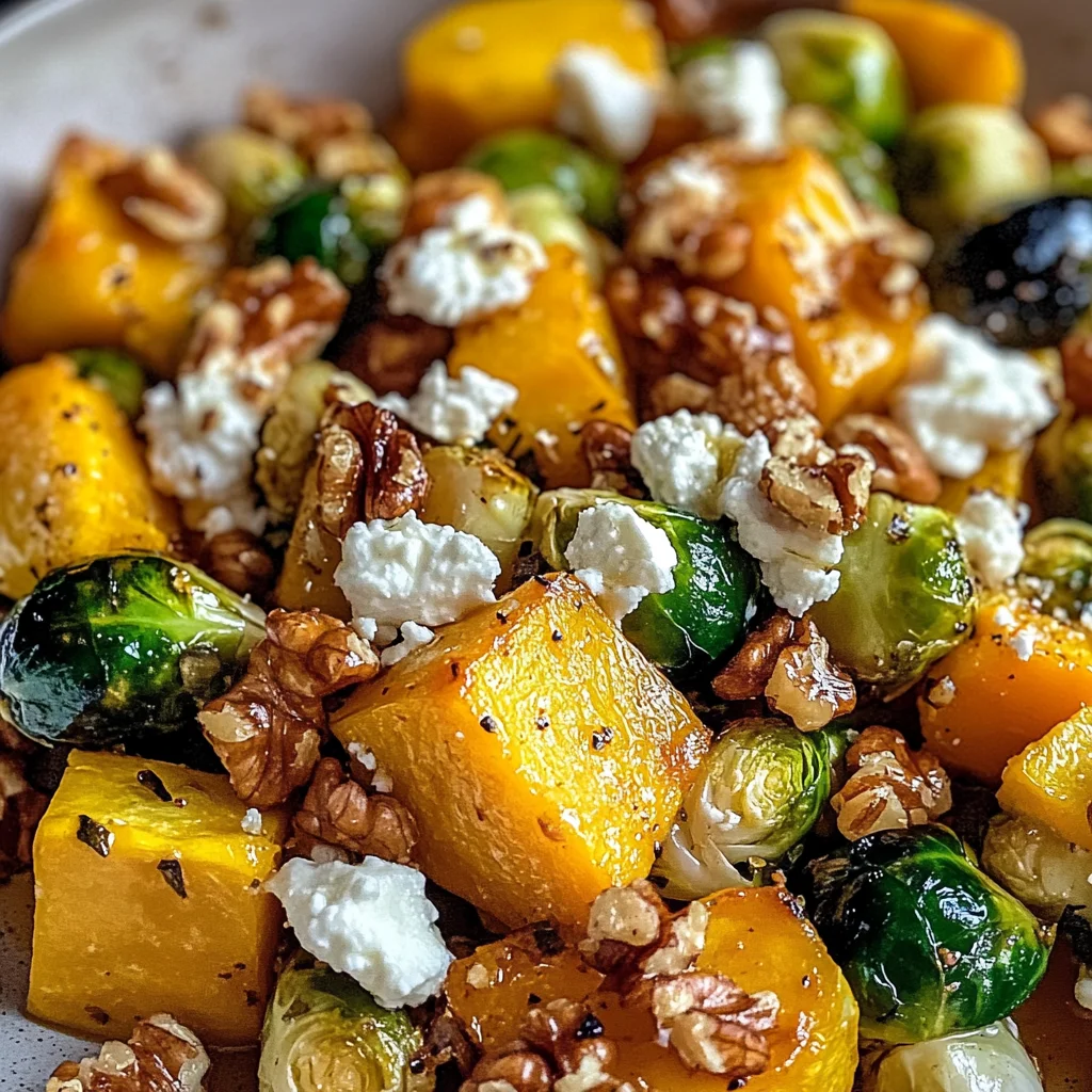 Légumes rôtis noix et chèvre