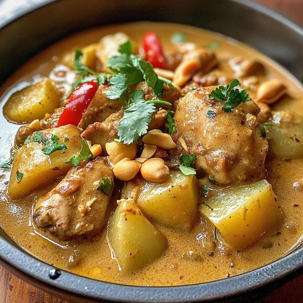 Massaman curry au poulet