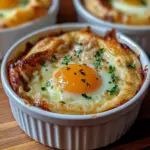 Oeuf cocotte poulet fromage
