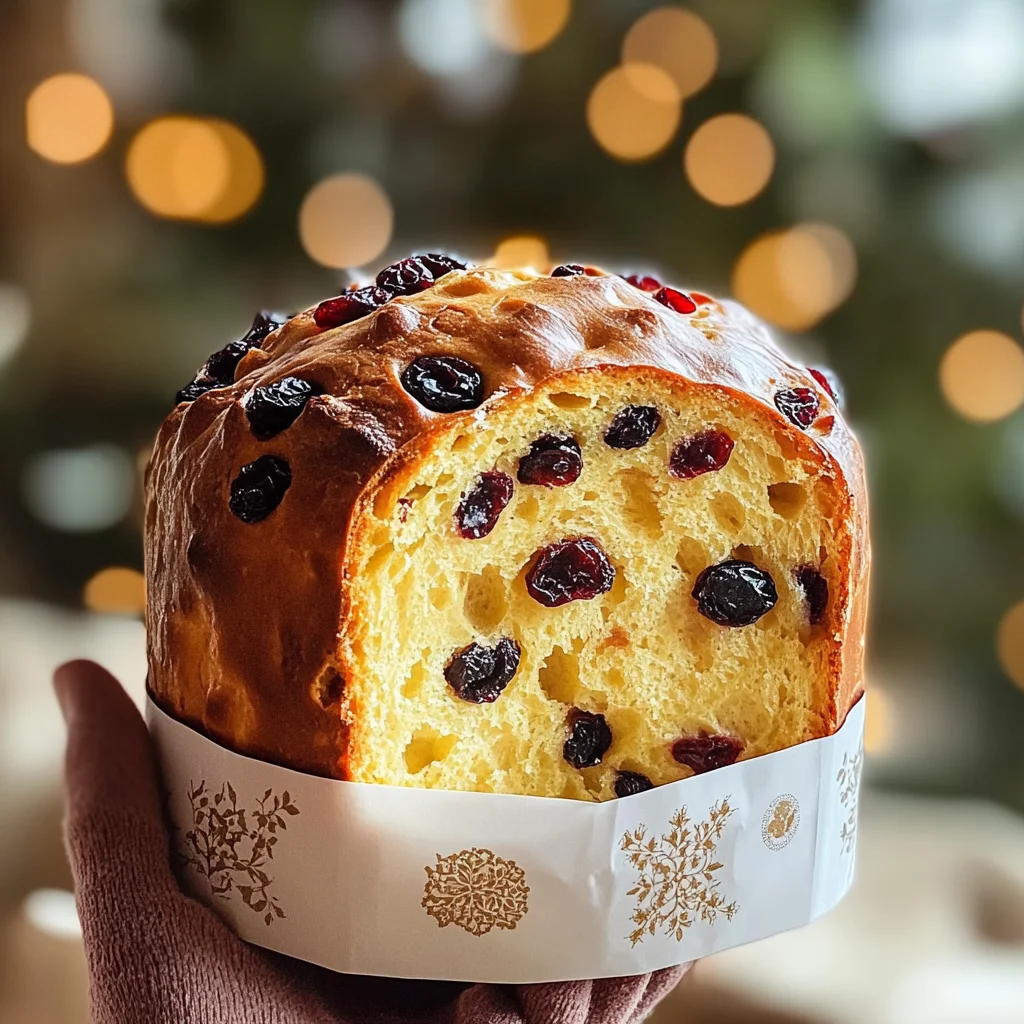 Panettone maison aux fruits