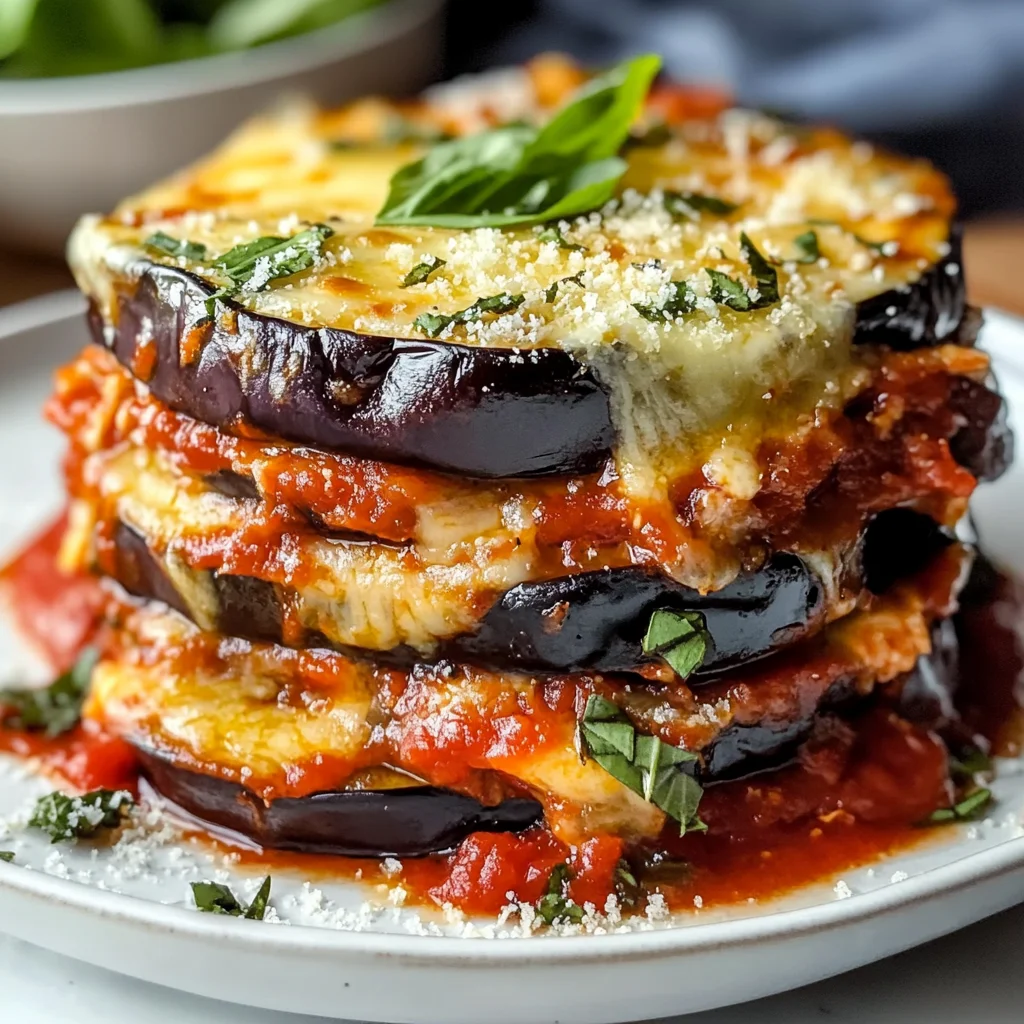 Parmigiana aux aubergines grillées