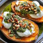 Patates douces burrata et pesto