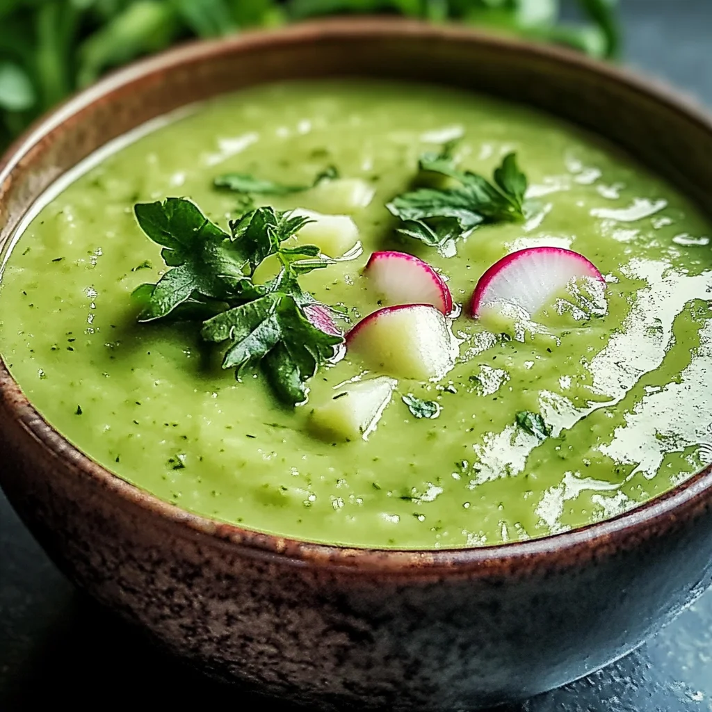 Potage aux feuilles de radis